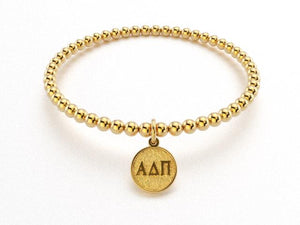 Sorority Gold Beaded Bracelet