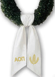 PRE-ORDER: Sorority Satin Embroidered Wreath Sash