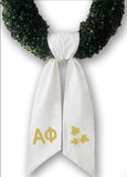 PRE-ORDER: Sorority Satin Embroidered Wreath Sash
