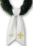 PRE-ORDER: Sorority Satin Embroidered Wreath Sash