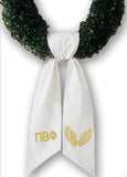 PRE-ORDER: Sorority Satin Embroidered Wreath Sash