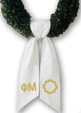 PRE-ORDER: Sorority Satin Embroidered Wreath Sash