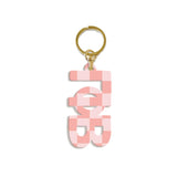 Sorority Acrylic Plaid Keychain