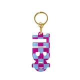 Sorority Acrylic Plaid Keychain