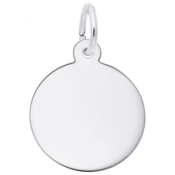 Sterling Silver Small Round Disc #2