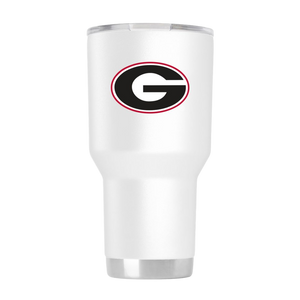 UGA 30oz Georgia G Stainless Steel Sidekick Tumbler - White