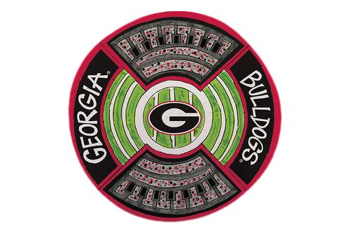 Georgia Round Stadium Platter