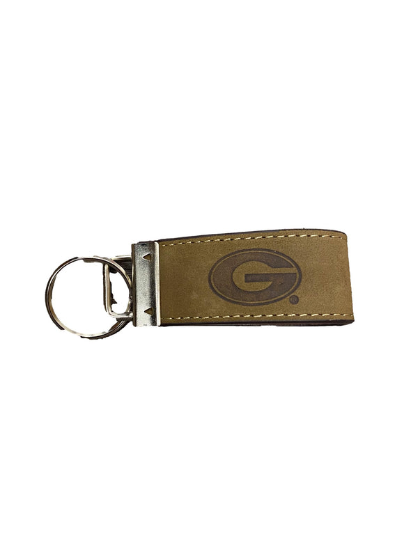Leather Georgia G Keychain