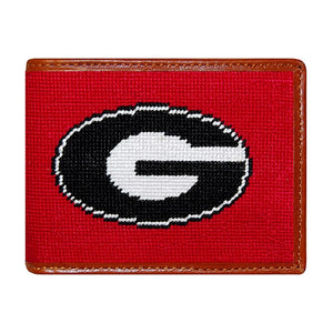 University of Georgia Georgia Bulldogs Smathers and Branson Needlepoint Wallet