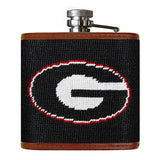 University of Georgia Georgia Bulldogs Smathers and Branson Needlepoint Flask
