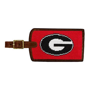 University of Georgia Georgia Bulldogs Smathers and Branson Needlepoint Luggage Tag