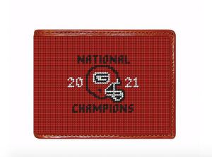 2021 Georgia National Championship Needlepoint Bi-fold Wallet