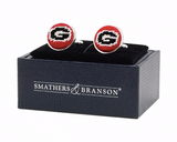 University of Georgia Georgia Bulldogs Smathers and Branson Needlepoint Cufflinks