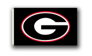 Georgia Bulldogs Black G Flag 3x5