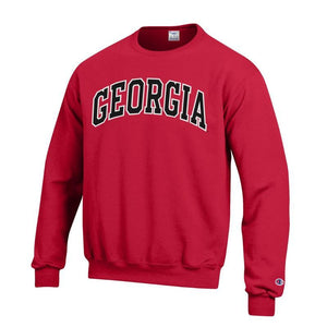 Georgia Applique Champion Sweatshirt Red