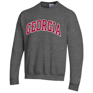 Georgia Applique Champion Sweatshirt Charcoal