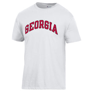 Arched Georgia Champion T-Shirt White