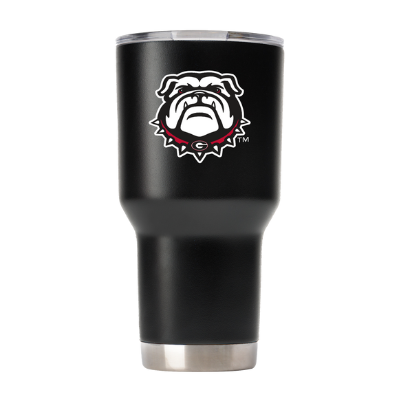 UGA 30oz New Bulldog Stainless Steel Sidekick Tumbler - Black