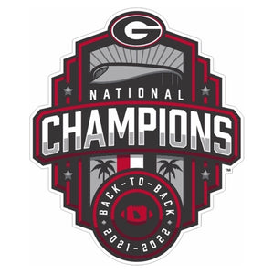 UGA 2022 National Champions Official Logo 12" Decal