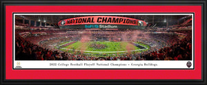 UGA 2022 National Championship Deluxe Framed Panoramic Picture