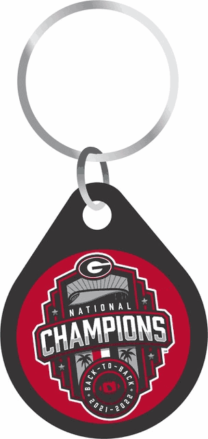 UGA 2022 National Champions Official Logo Key Chain