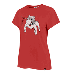 UGA 47 Brand Ladies Frankie Tee - Pennant Bulldog - Red