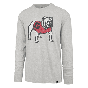 UGA 47 Brand Standing Bulldog Premier Franklin Long Sleeve Tee - Grey