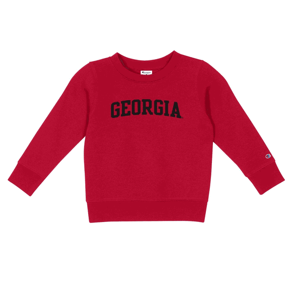 UGA Champion Infant Toddler Crewneck Sweatshirt Red