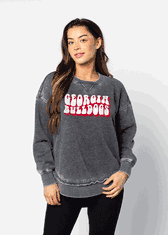 UGA Funky Shadow Wave Campus Pullover