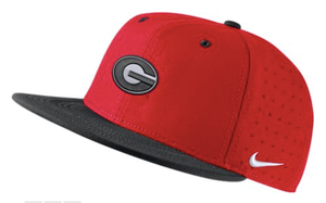 UGA Nike Authentic Team Issued Baseball Hat - Red